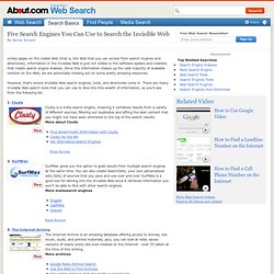 Deep Web Search Engines - Five Search Engines You Can Use to Search the Deep Web