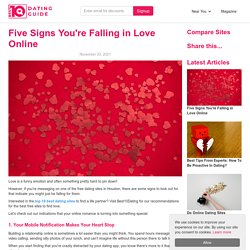 Five Signs You're Falling in Love Online