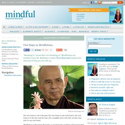 Five Steps to Mindfulness