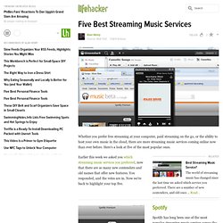 Five Best Streaming Music Services
