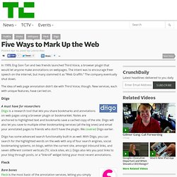 Five Ways to Mark Up the Web