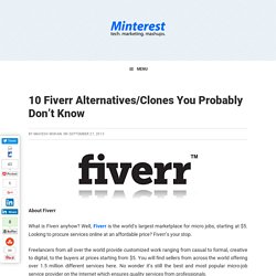 10 Fiverr Alternative / Clone Sites You Probably Don’t Know