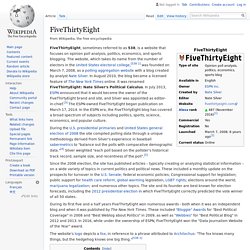 FiveThirtyEight - Wikipedia
