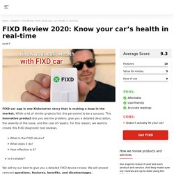 FIXD 2020: Our Car Diagnostic Tool Review