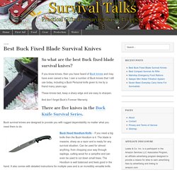 Best Buck Fixed Blade Survival Knives