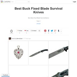 Best Buck Fixed Blade Survival Knives