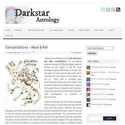 Fixed Stars & The Constellations History