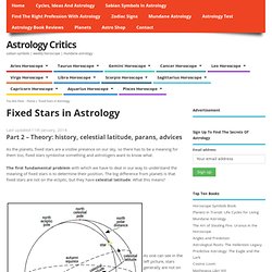 Fixed Stars in Astrology