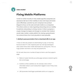 Fixing Mobile Platforms