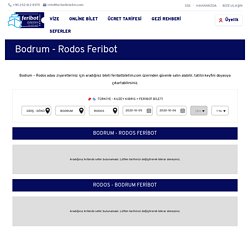Bodrum Rodos Feribot Bileti Fiyatları ve Sefer Saatleri - FeribotBiletim