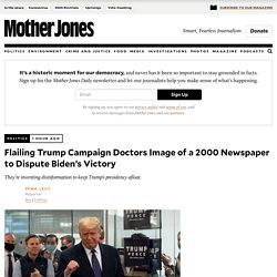 11/8/20: flailing Trump campaign doctor newspaper image from 2000 to dispute Biden’s victory