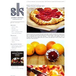 flaky blood orange tart