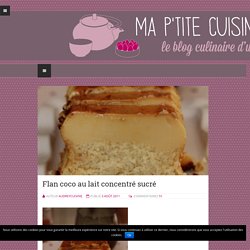 Flan coco au lait concentré sucré