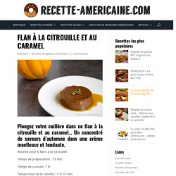 Flan à la citrouille et au caramel