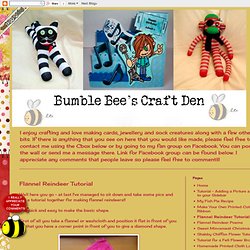 Bumble Bee's Craft Den: Flannel Reindeer Tutorial