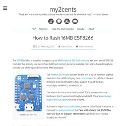 How to flash 16MB ESP8266