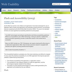 Flash And Accessibility