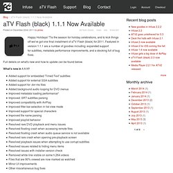 aTV Flash (black) 1.1.1 Now Available