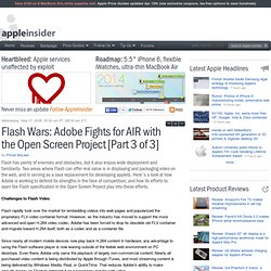 Flash Wars: Adobe Fights for AIR with the Open Screen Project [P