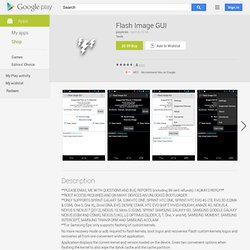 Flash Image GUI - Apps on Android Market