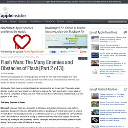 Flash Wars: The Many Enemies and Obstacles of Flash [Part 2 of 3