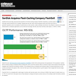 SanDisk Acquires Flash Caching Company FlashSoft