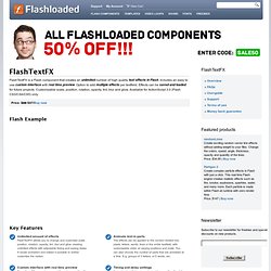 FlashTextFX - Flash Text Effects Component