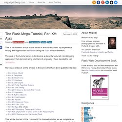 The Flask Mega-Tutorial, Part XV: Ajax