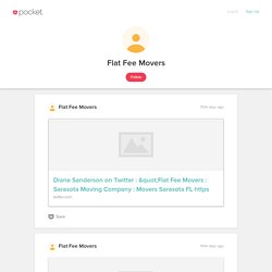 Flat Fee Movers on Pocket
