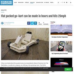 Flat packed go-kart, make it in hours, drives at 25mph