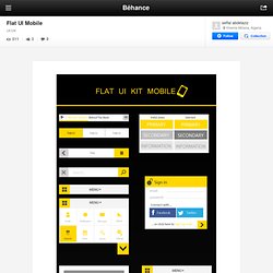 Flat UI Mobile on Behance