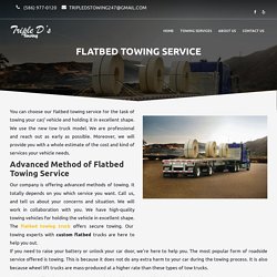 Long Distance Flatbed Towing