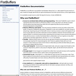 FlatBuffers: Main Page