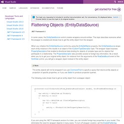 Flattening Objects (EntityDataSource)