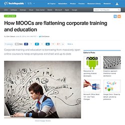 How MOOCs are flattening corporate training and education