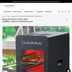 Bring the flavor indoor with CIARRA's Electric Smokeless grill