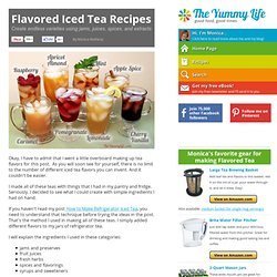 Flavored Iced Tea