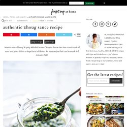 Flavorful Zhoug Sauce! (Middle Eastern Cilantro Sauce)