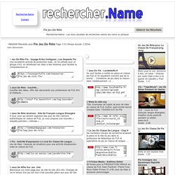 Fle Jeu De Rôle : Page 1/10 : Rechercher.Name