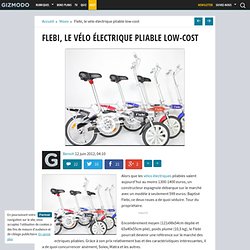 Flebi, le vélo électrique pliable low-cost