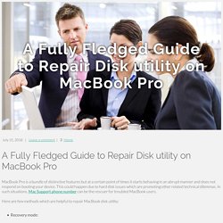 A Fully Fledged Guide to Repair Disk utility on MacBook Pro