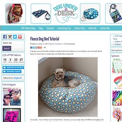 Fleece Dog Bed Tutorial