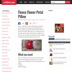 Fleece Flower Petal Pillow