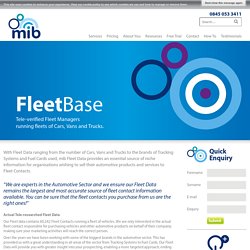 FleetBase - The UK's No.1 Fleet Contact database