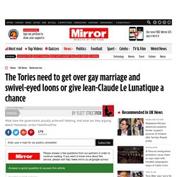 FleetStreetFox: The Tories need to get over gay marriage and swivel-eyed loons or give Jean-Claude Le Lunatique a chance - Fleet Street Fox - Mirror Online - FrontMotion Firefox