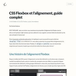 CSS Flexbox et l'alignement, guide complet