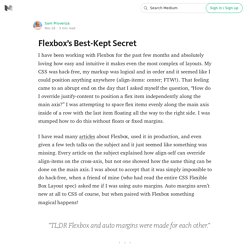 Flexbox’s Best-Kept Secret