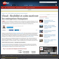 Cloud : flexibilité et coûts motivent les entreprises françaises