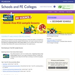 Flexibility and choice for KS3 Science