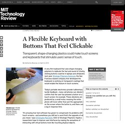 A New Flexible Keyboard Features Clickable Buttons